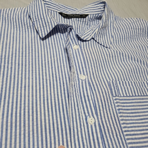 Zara basic collection pin striped toucan romper - Picture 5 of 11